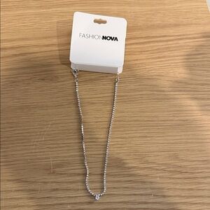 Fashion Nova Dazzling Silver Necklace